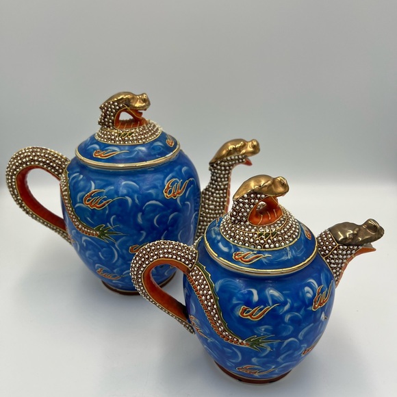 Vintage Kutani style Moriage Dragonware Teapots, Hand-Painted, Japan Your choice - Picture 7 of 9